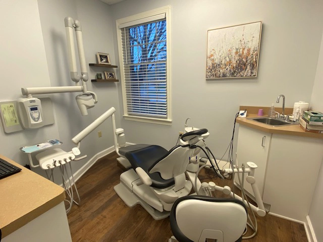 Dental treatment room at Apple Blossom Dentistry, a modern dentist office in Winchester VA